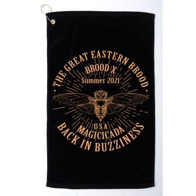 The Great Eastern Brood X Summer 2021 Magicicada Back In Buzziness Golf Towel