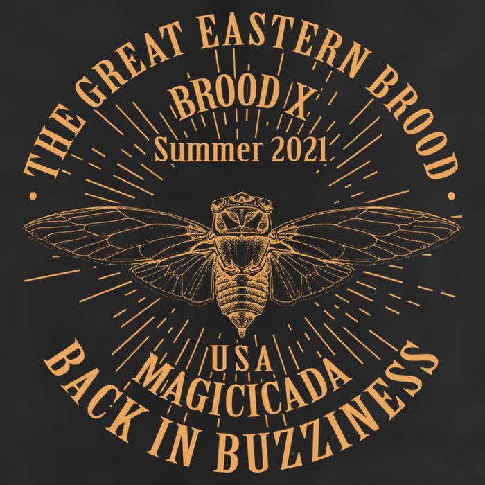 The Great Eastern Brood X Summer 2021 Magicicada Back In Buzziness Golf Towel