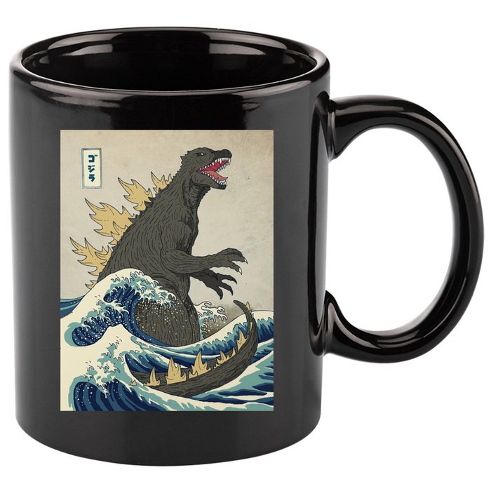 The Great Monster Of Kanagawa 11oz C Handle Ceramic Mug