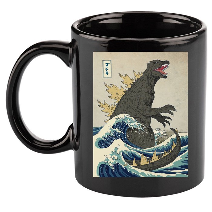 The Great Monster Of Kanagawa 11oz C Handle Ceramic Mug