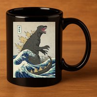 The Great Monster Of Kanagawa 11oz C Handle Ceramic Mug
