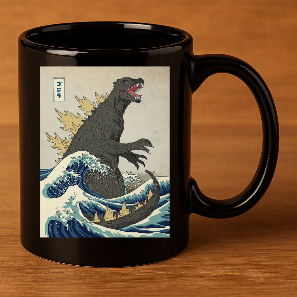 The Great Monster Of Kanagawa 11oz C Handle Ceramic Mug