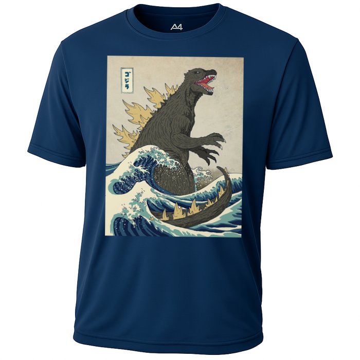 The Great Monster Of Kanagawa Cooling Performance Crew T-Shirt
