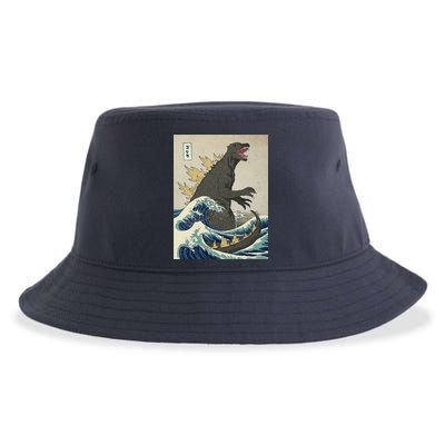 The Great Monster Of Kanagawa Sustainable Bucket Hat
