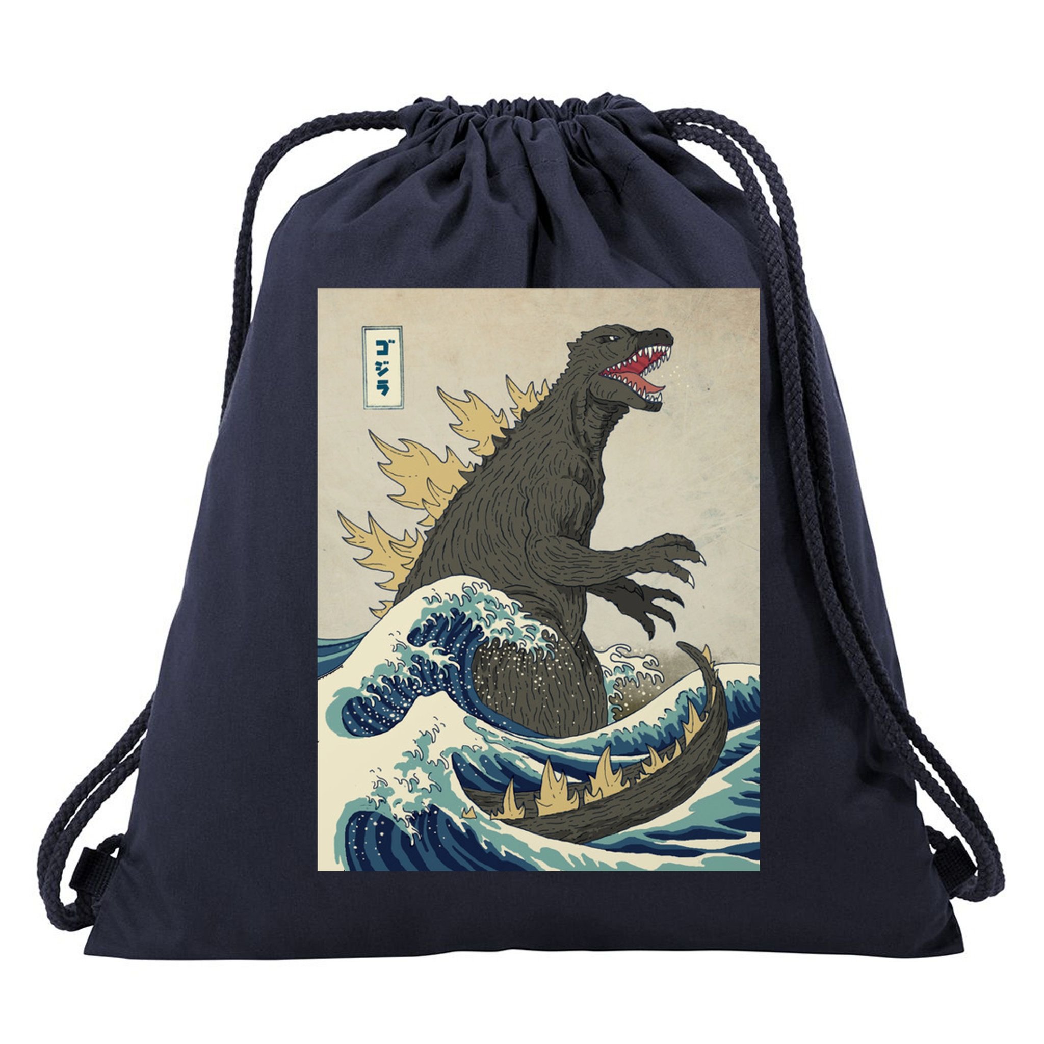 The Great Monster Of Kanagawa Drawstring Bag