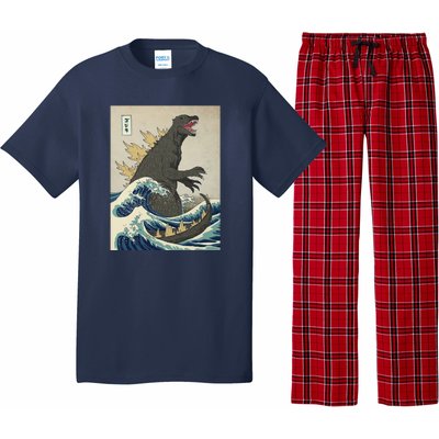 The Great Monster Of Kanagawa Pajama Set