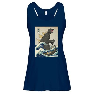 The Great Monster Of Kanagawa Ladies Essential Flowy Tank