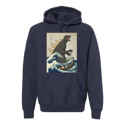 The Great Monster Of Kanagawa Premium Hoodie