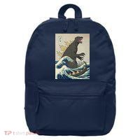 The Great Monster Of Kanagawa 16 in Basic Backpack