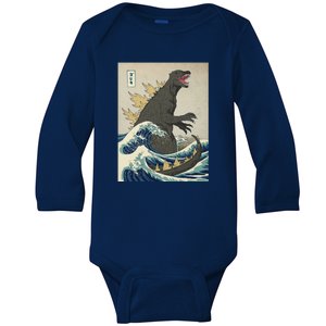 The Great Monster Of Kanagawa Baby Long Sleeve Bodysuit