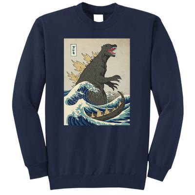 The Great Monster Of Kanagawa Tall Sweatshirt