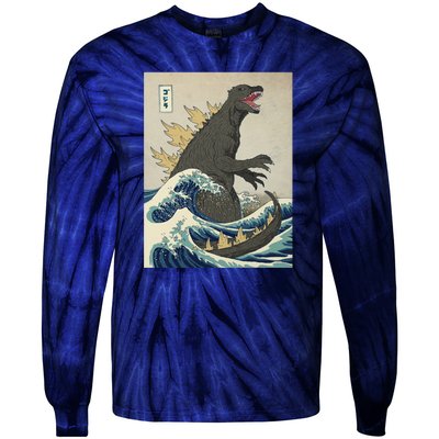 The Great Monster Of Kanagawa Tie-Dye Long Sleeve Shirt