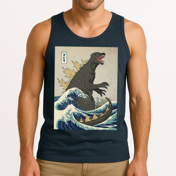 The Great Monster Of Kanagawa Tank Top