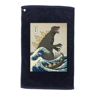 The Great Monster Of Kanagawa Platinum Collection Golf Towel