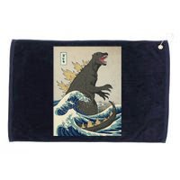 The Great Monster Of Kanagawa Grommeted Golf Towel