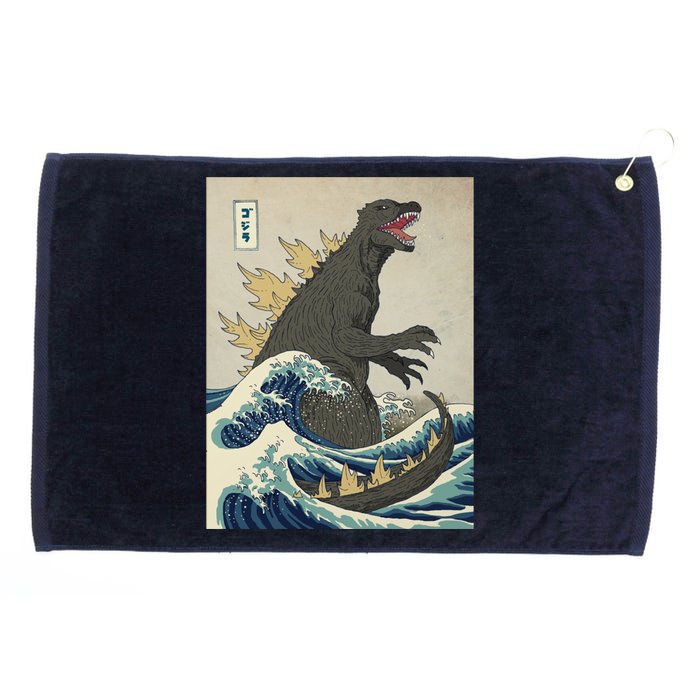 The Great Monster Of Kanagawa Grommeted Golf Towel