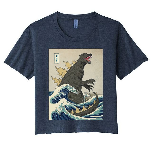The Great Monster Of Kanagawa Crop Top
