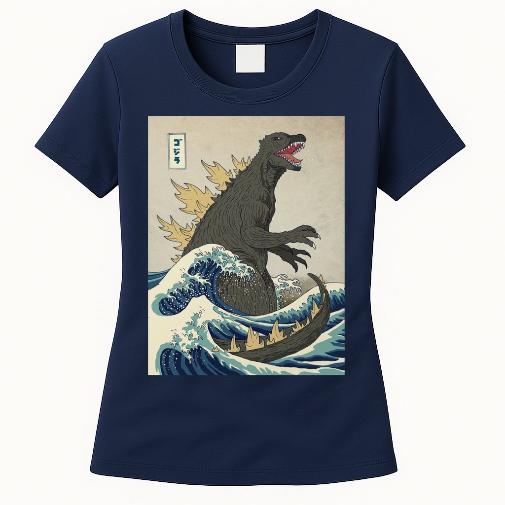 The Great Monster Of Kanagawa Womens T-Shirt