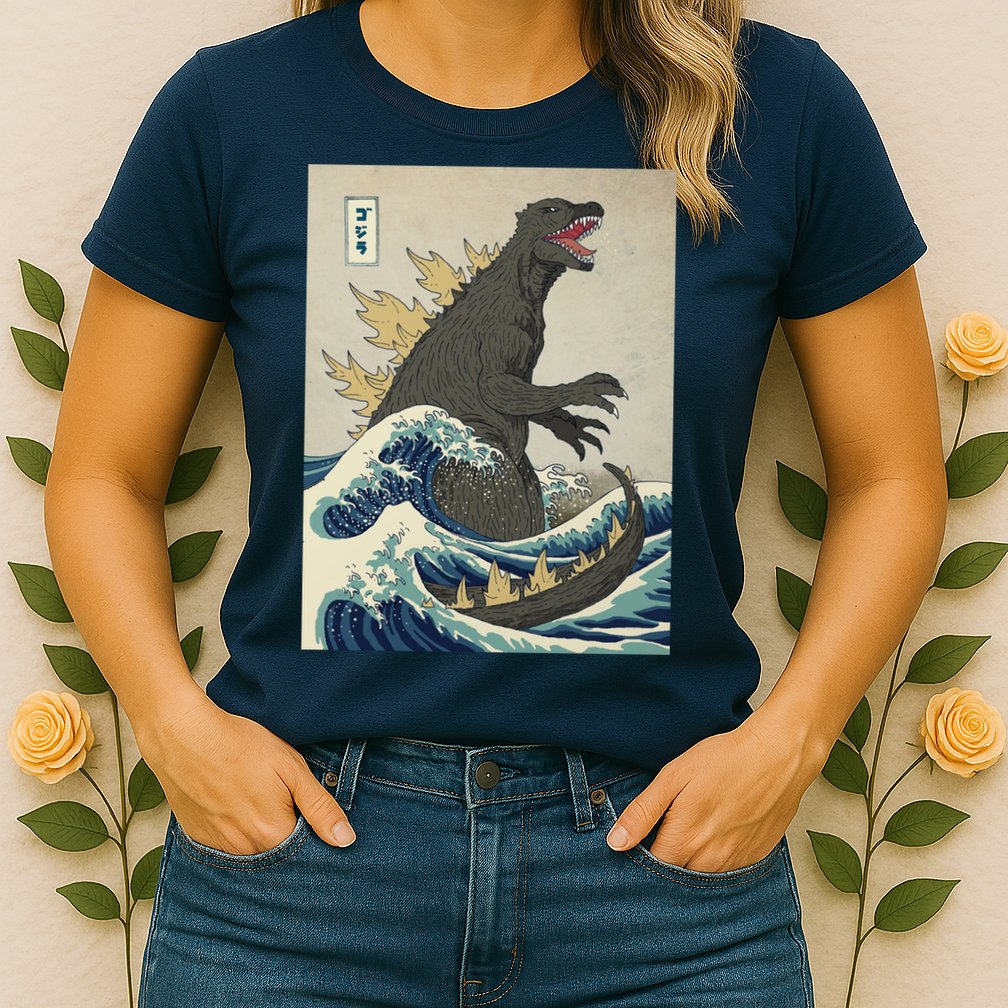 The Great Monster Of Kanagawa Womens T-Shirt