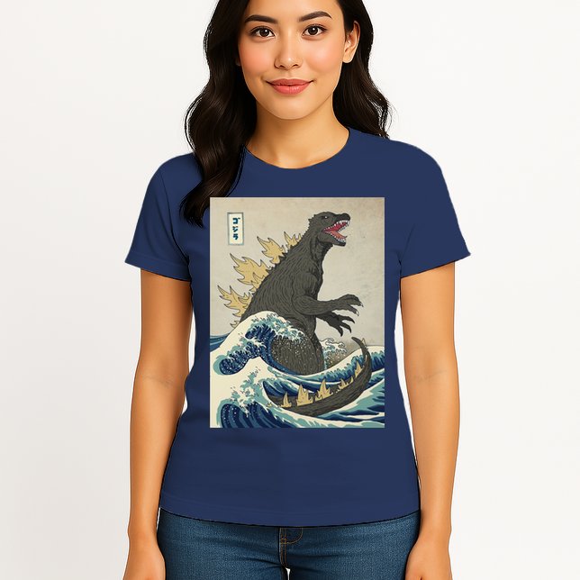 The Great Monster Of Kanagawa Womens T-Shirt