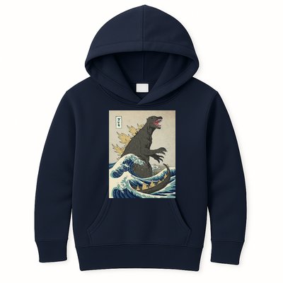 The Great Monster Of Kanagawa Kids Hoodie