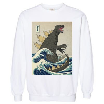 The Great Monster Of Kanagawa Garment-Dyed Sweatshirt