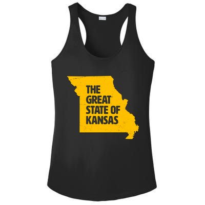 The Great State Of Kansas Ladies PosiCharge Competitor Racerback Tank