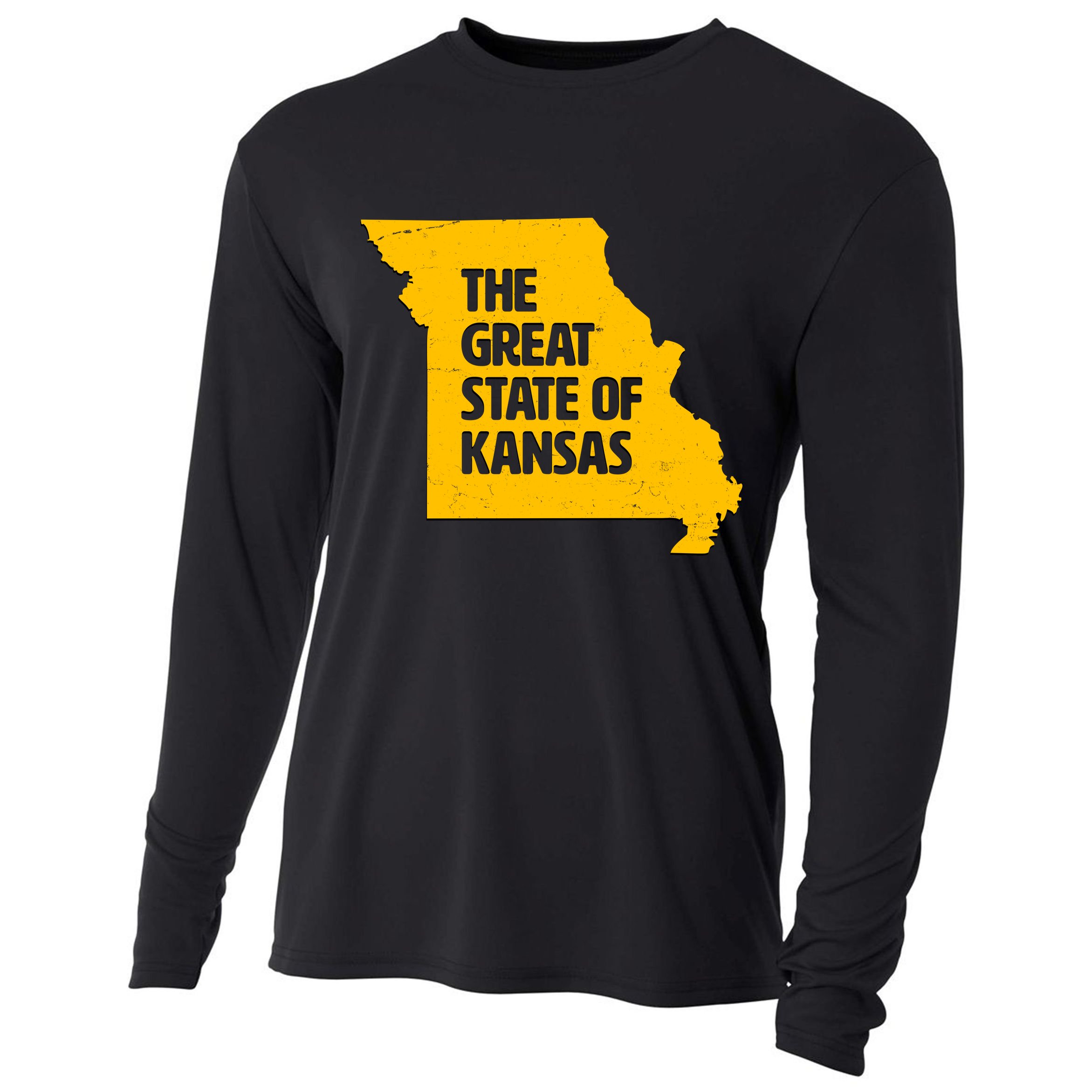 The Great State Of Kansas Cooling Performance Long Sleeve Crew