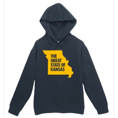 The Great State Of Kansas Urban Pullover Hoodie