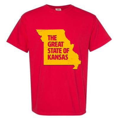 The Great State Of Kansas Garment-Dyed Heavyweight T-Shirt