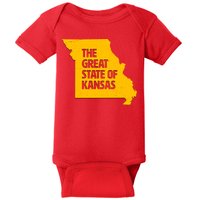 The Great State Of Kansas Baby Bodysuit