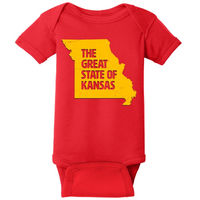 The Great State Of Kansas Baby Bodysuit