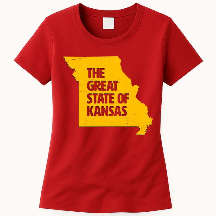 The Great State Of Kansas Womens T-Shirt