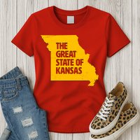 The Great State Of Kansas Womens T-Shirt