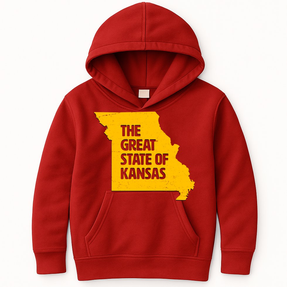 The Great State Of Kansas Kids Hoodie