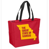 The Great State Of Kansas Zip Tote Bag