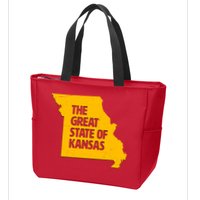 The Great State Of Kansas Zip Tote Bag