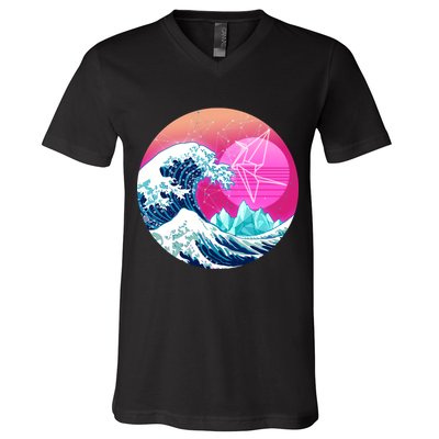 The Great Vapor-Wave V-Neck T-Shirt