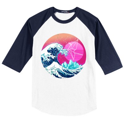 The Great Vapor-Wave Baseball Sleeve Shirt