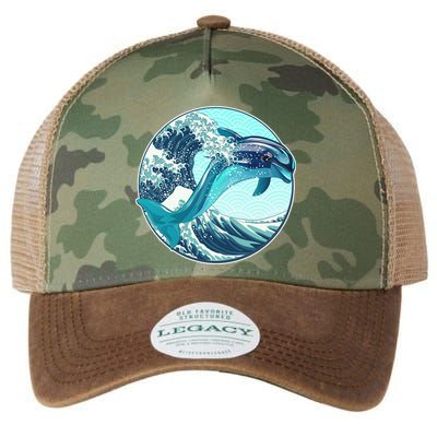 The Great Wave Dolphin Legacy Tie Dye Trucker Hat