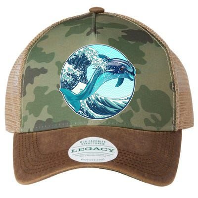 The Great Wave Dolphin Legacy Tie Dye Trucker Hat