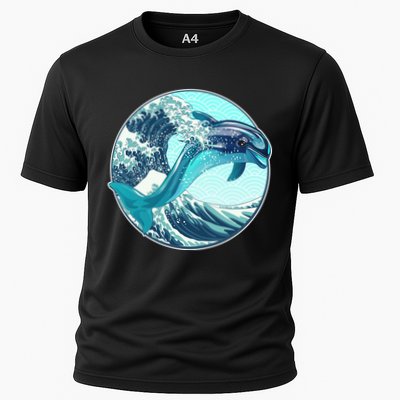 The Great Wave Dolphin Performance Shirt