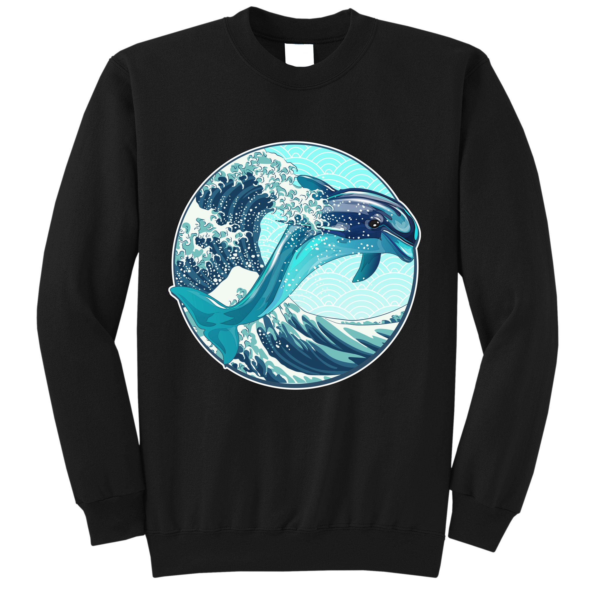 The Great Wave Dolphin Sweatshirt