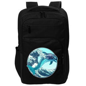 The Great Wave Dolphin Impact Tech Backpack