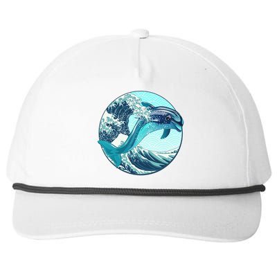 The Great Wave Dolphin Snapback Five-Panel Rope Hat