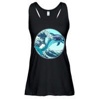 The Great Wave Dolphin Ladies Essential Flowy Tank