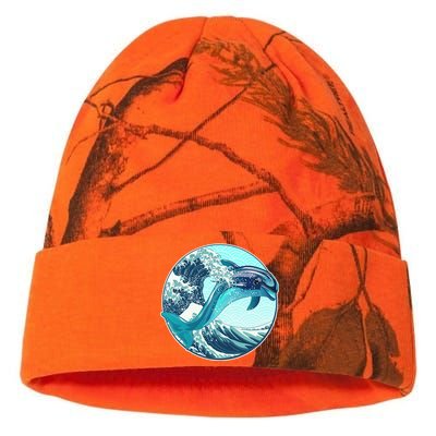 The Great Wave Dolphin Kati Licensed 12" Camo Beanie