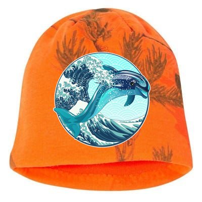 The Great Wave Dolphin Kati - Camo Knit Beanie