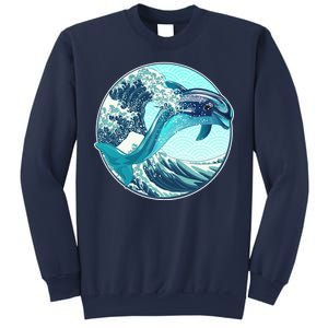 The Great Wave Dolphin Sweatshirt