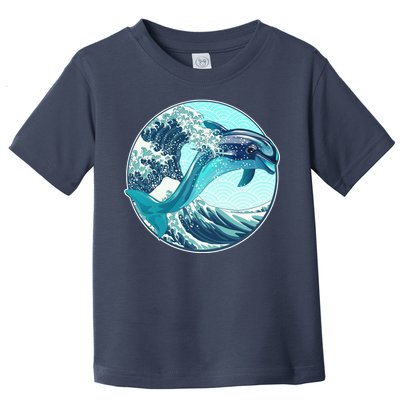 The Great Wave Dolphin Toddler T-Shirt